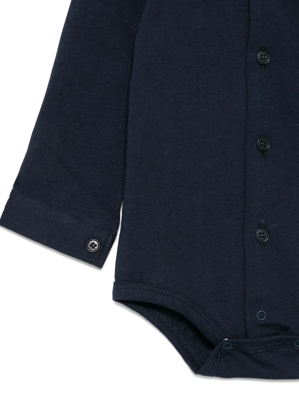 Il Gufo Romper met knopen Blauw