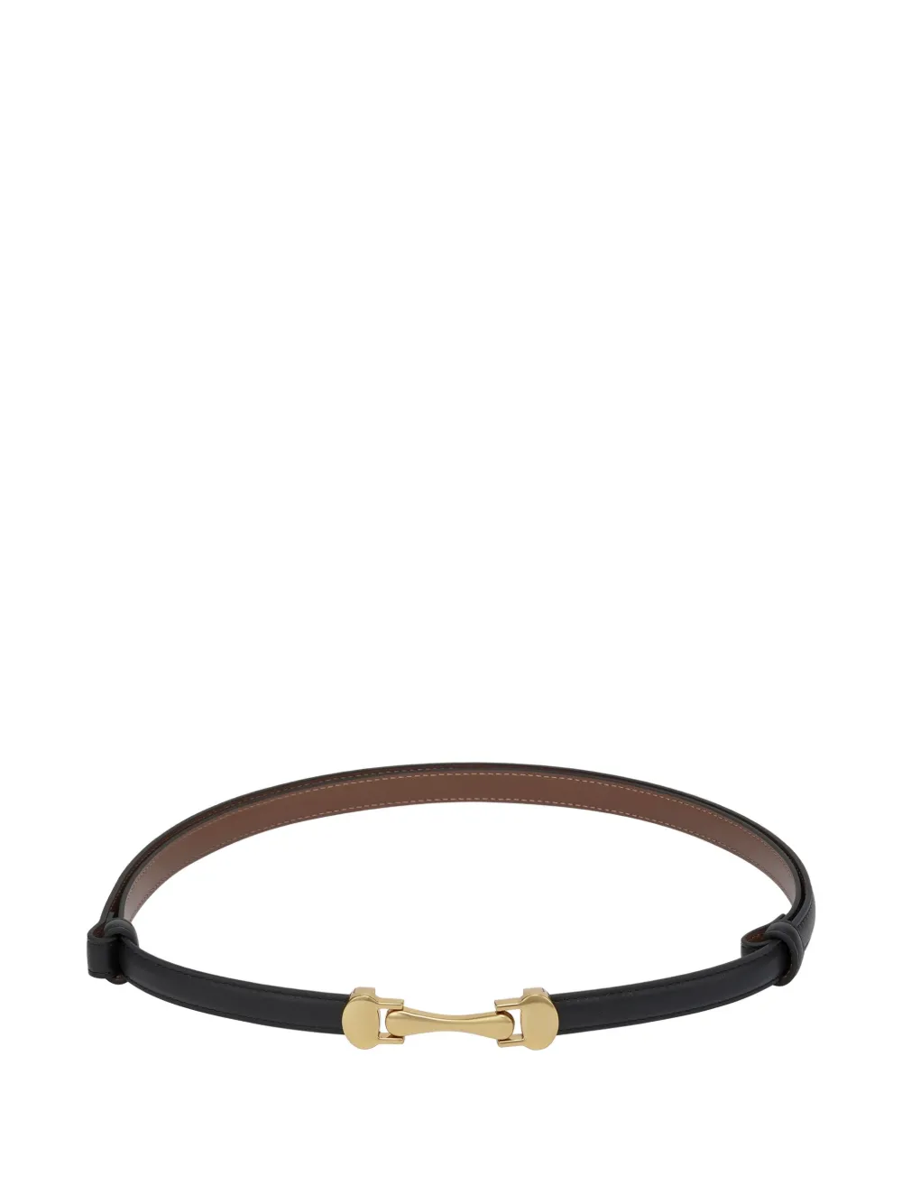 Potamy Leather Belt In Black