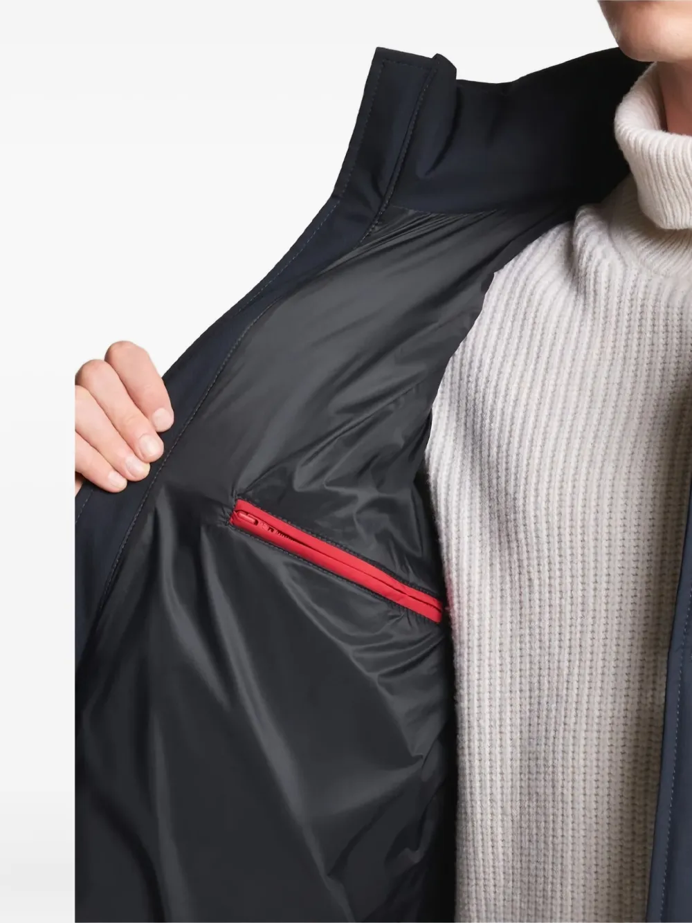 Fay Jakna gabardine parka Blauw