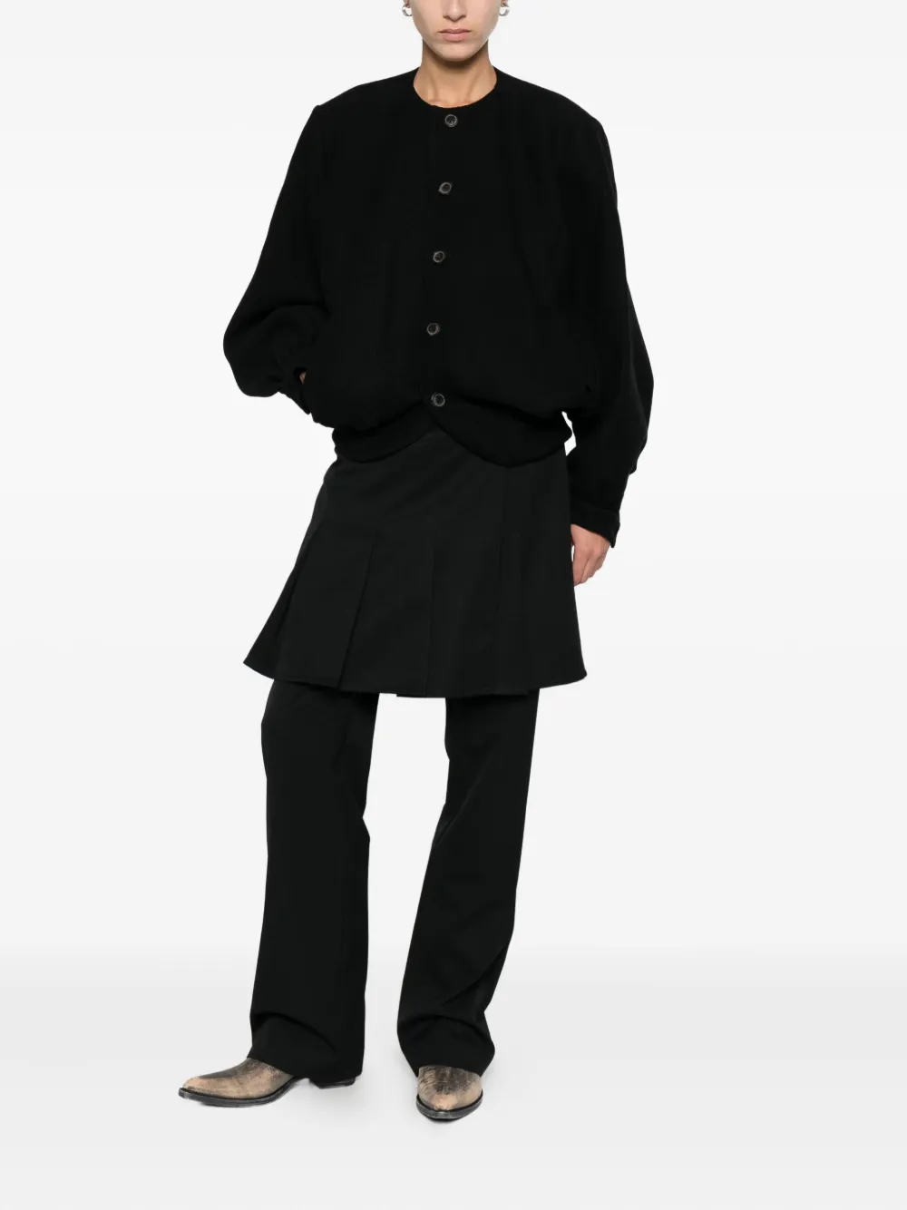 Ader Error Button-down Jacket In Black