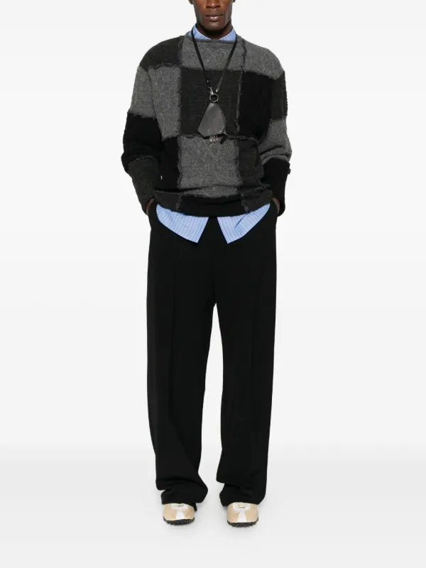 Ader Error パッチワーク クルーネックセーター | グレー | FARFETCH JP