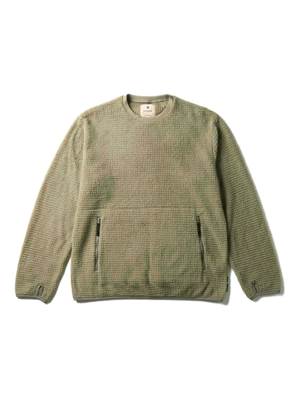 Snow Peak Zip-pocket Sweatshirt In Green