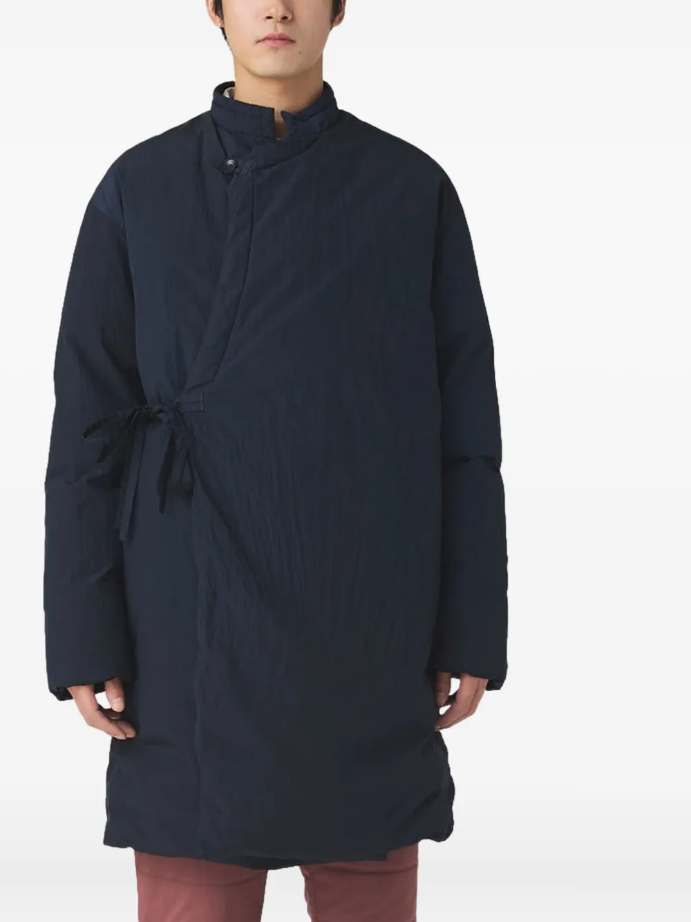 Snow Peak Side-tie Down Coat In Blue