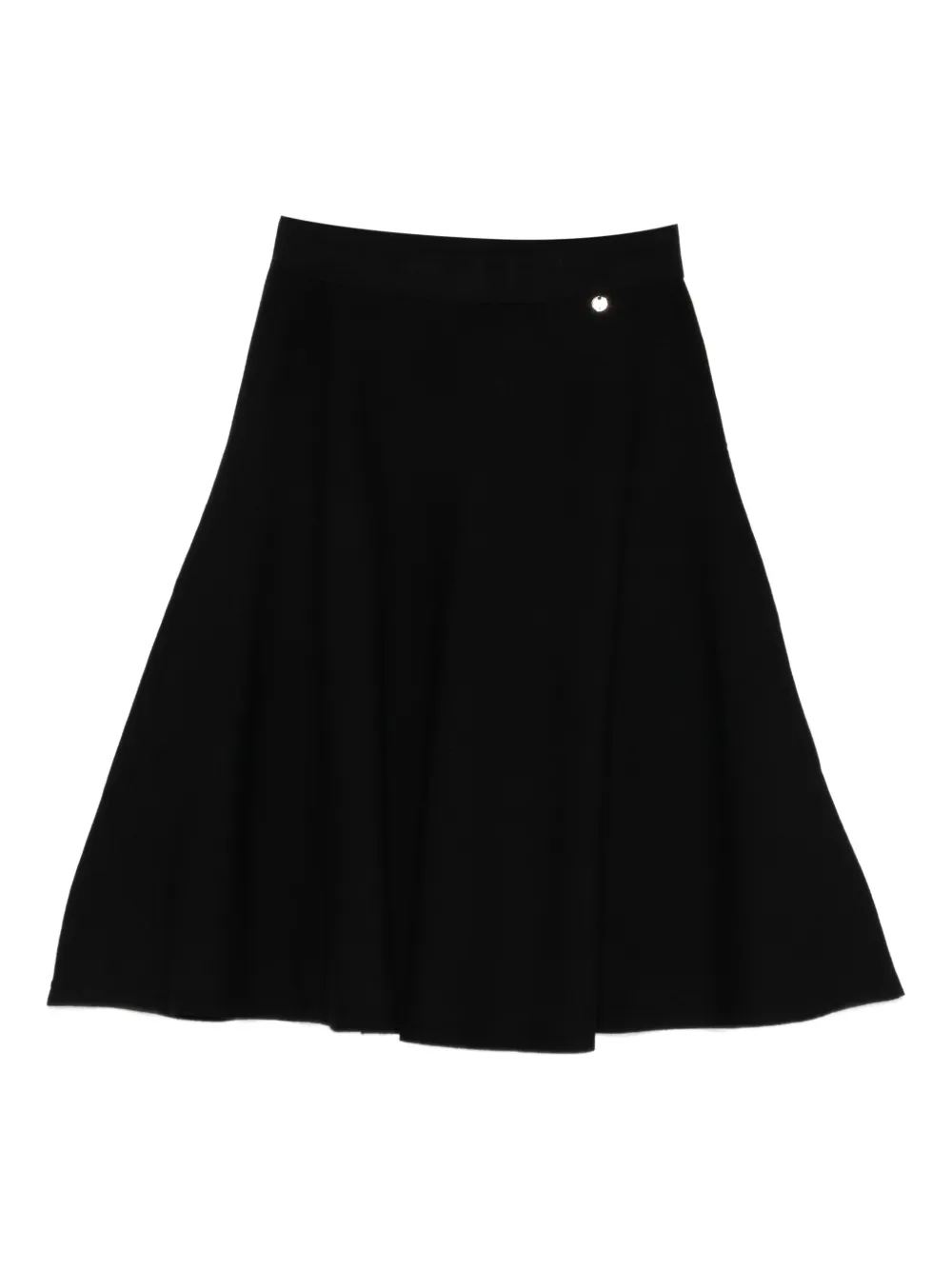 LIU JO jupe mi-longue à breloque logo | noir | Image 1