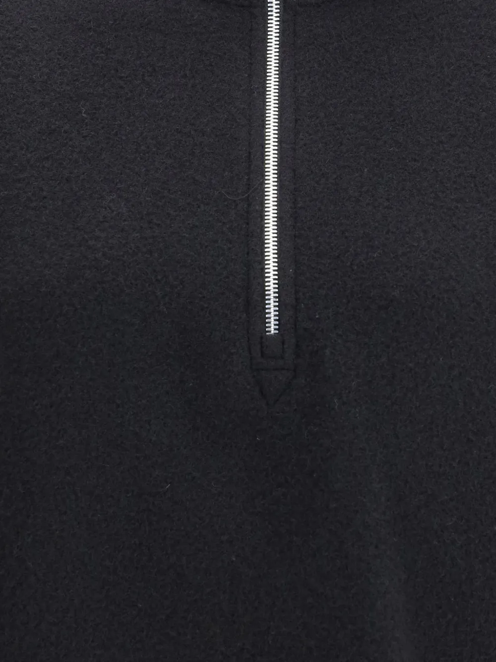 Rier Half-zip Pile Athletic Jacket In Black