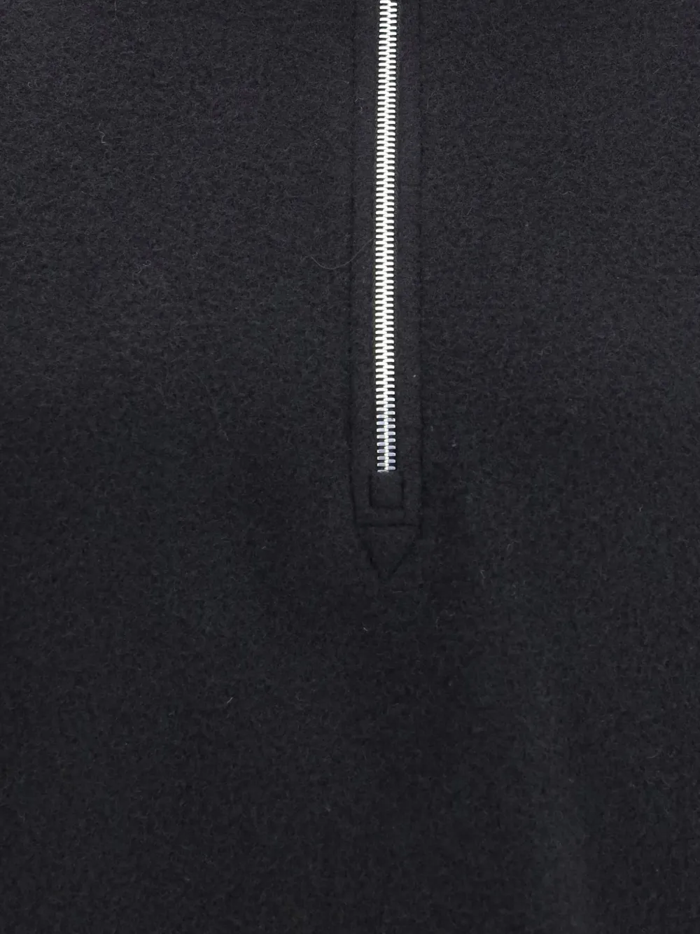 Rier Half-zip Pile Athletic Jacket In Black