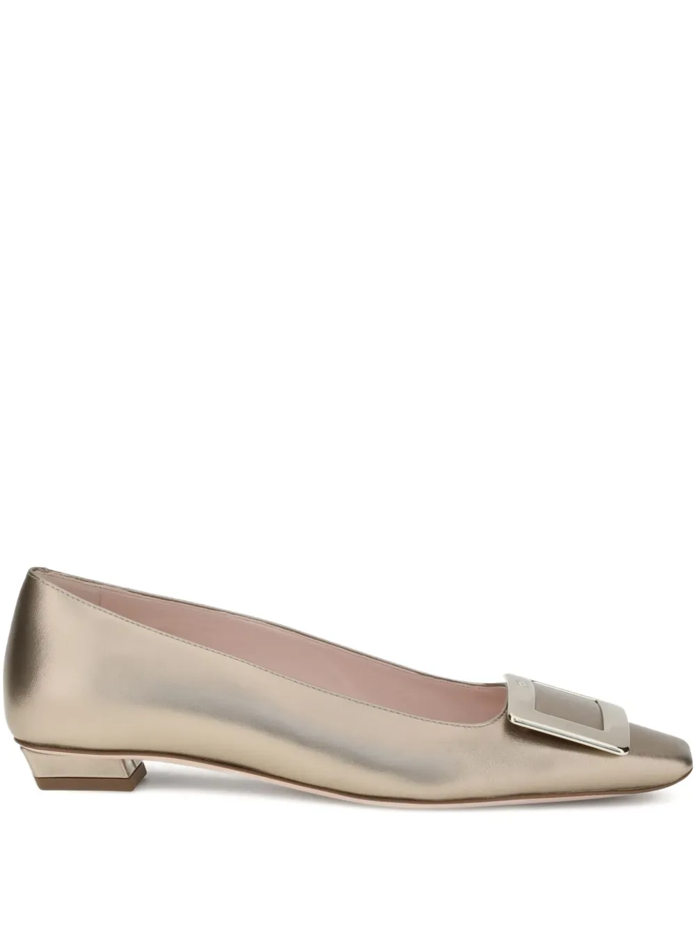 Roger Vivier buckle square-toe ballerinas | Neutrals | Image 1