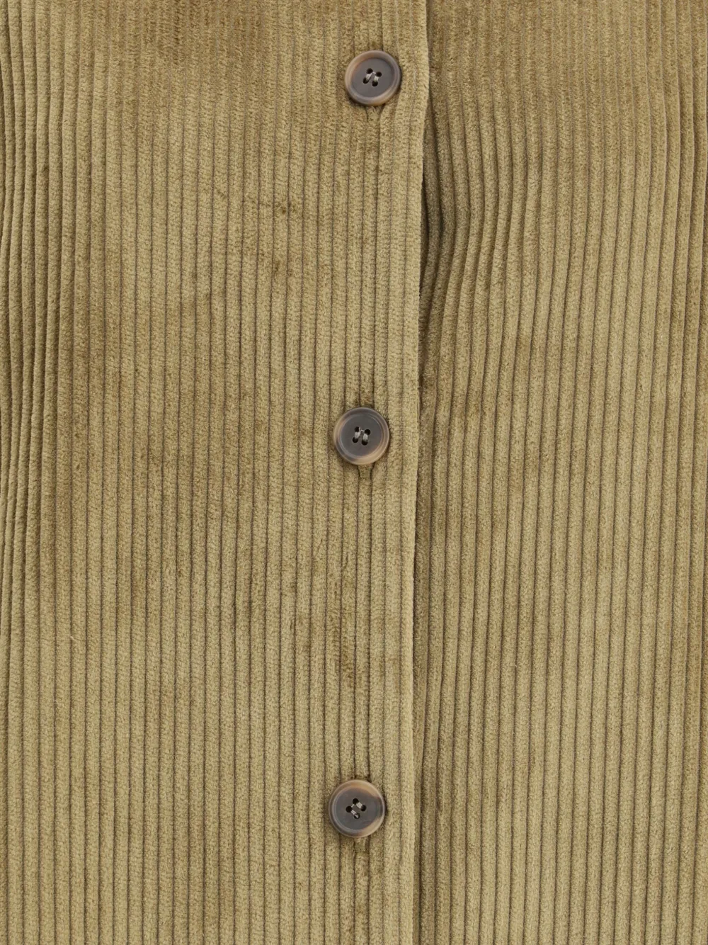 Sosue Ted Corduroy Buttoned Coat In Brown