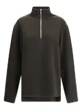 Rier half-zip standing collar jacket - Brown