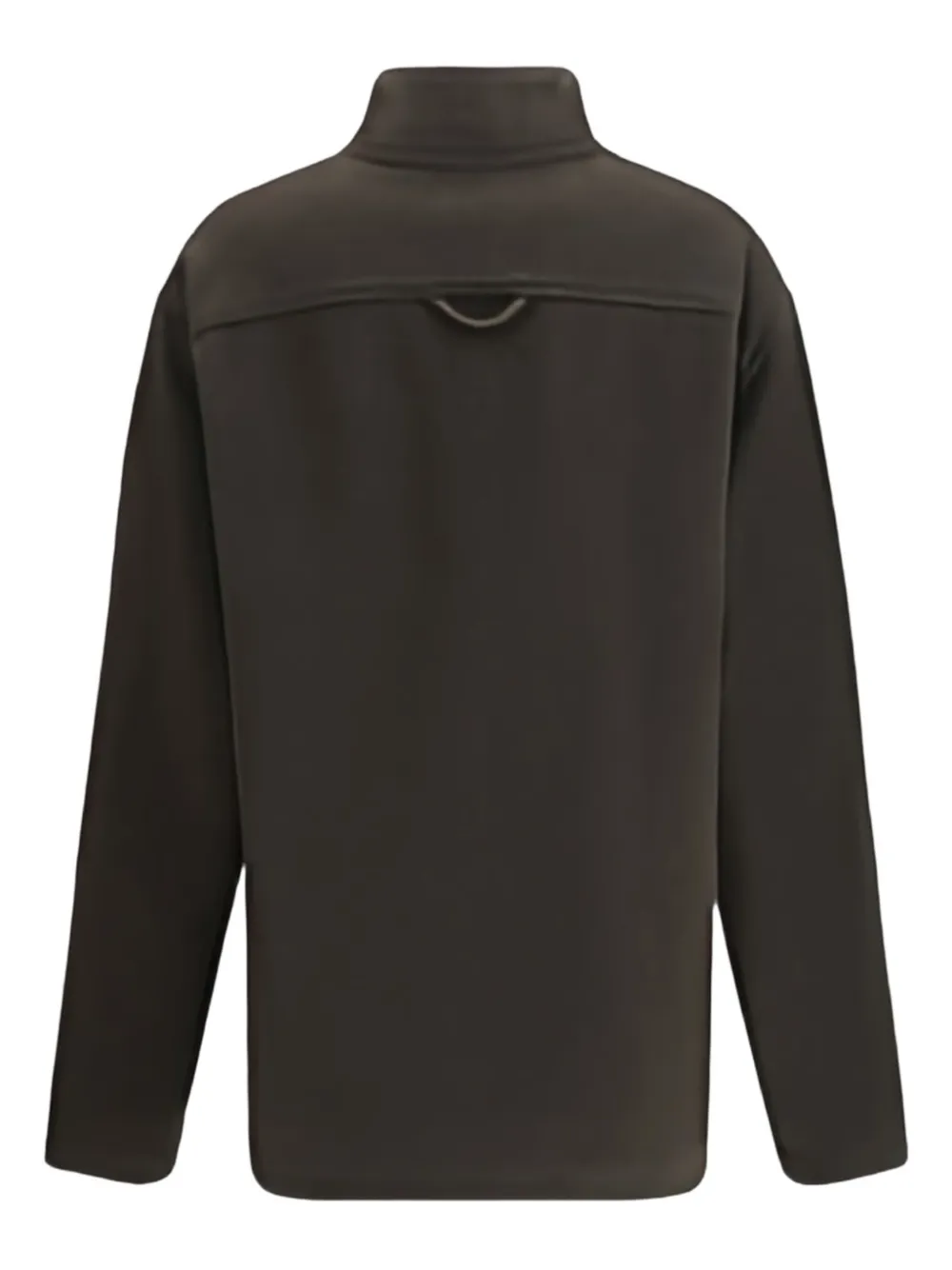 Rier Suede Wool Pile Athletic Jacket In Brown