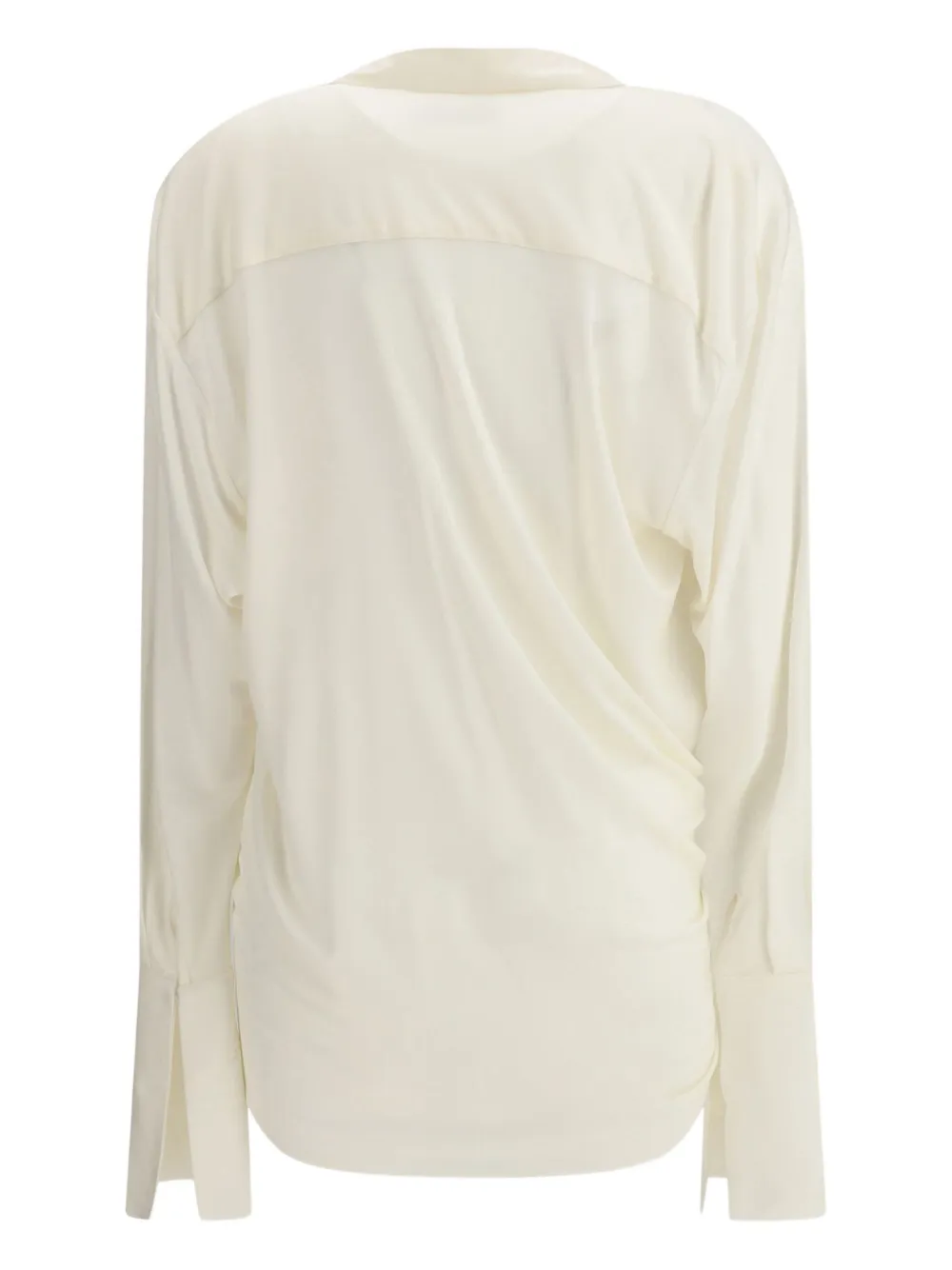 Francesco Murano Draped Top In Neutral