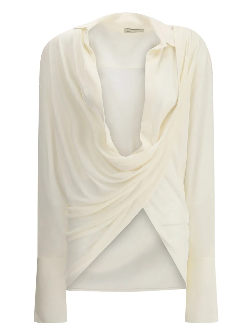 FRANCESCO MURANO Gedrapeerde top - Beige