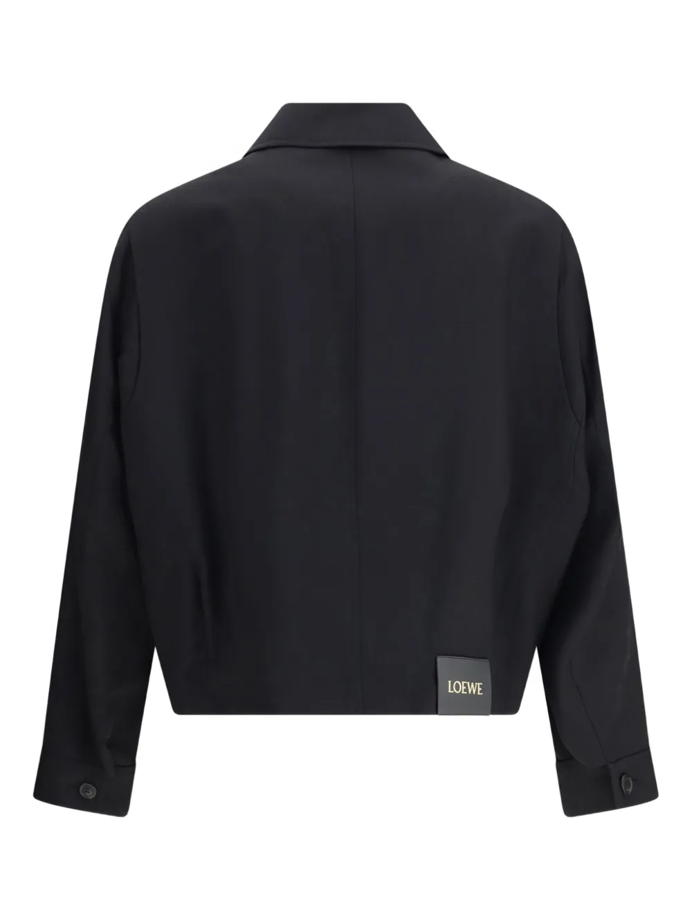 Loewe Wool Belted Jacket In Black