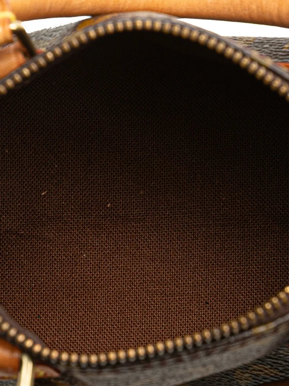 Pre-owned Louis Vuitton 1997 Monogram Mini Speedy Hl Satchel In Brown