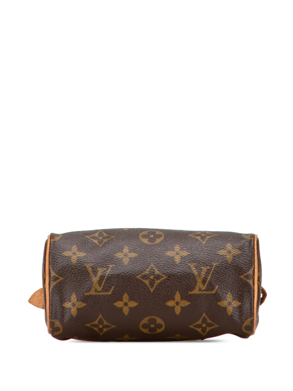Pre-owned Louis Vuitton 1997 Monogram Mini Speedy Hl Satchel In Brown