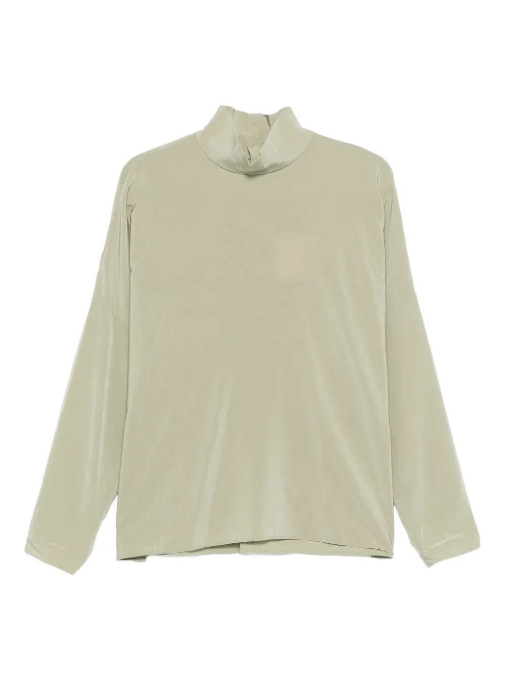 Tibi top con cuello alzado | verde | Image 1