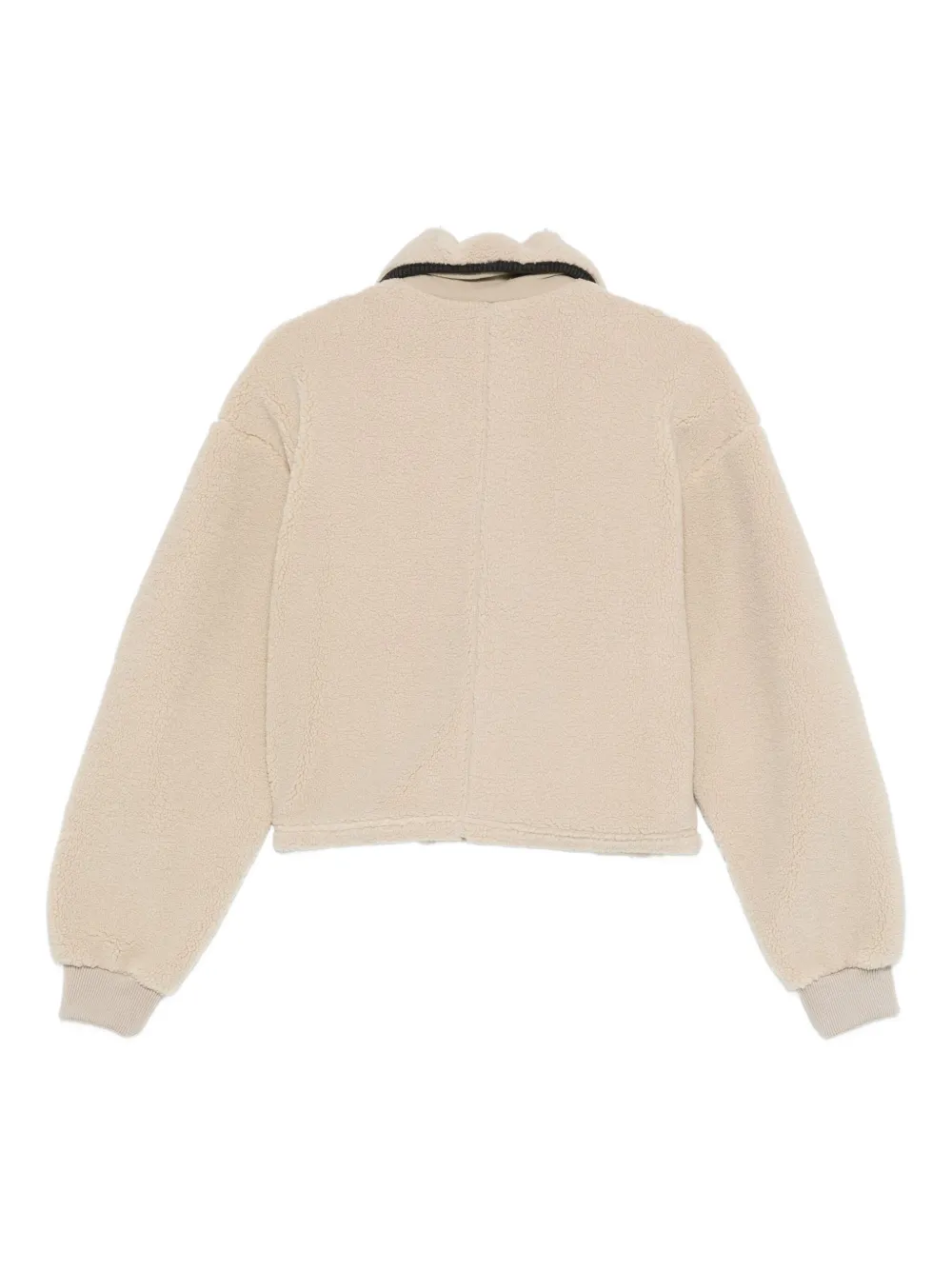 Low Classic Lace-up Fleece Sweatshirt In Neutral