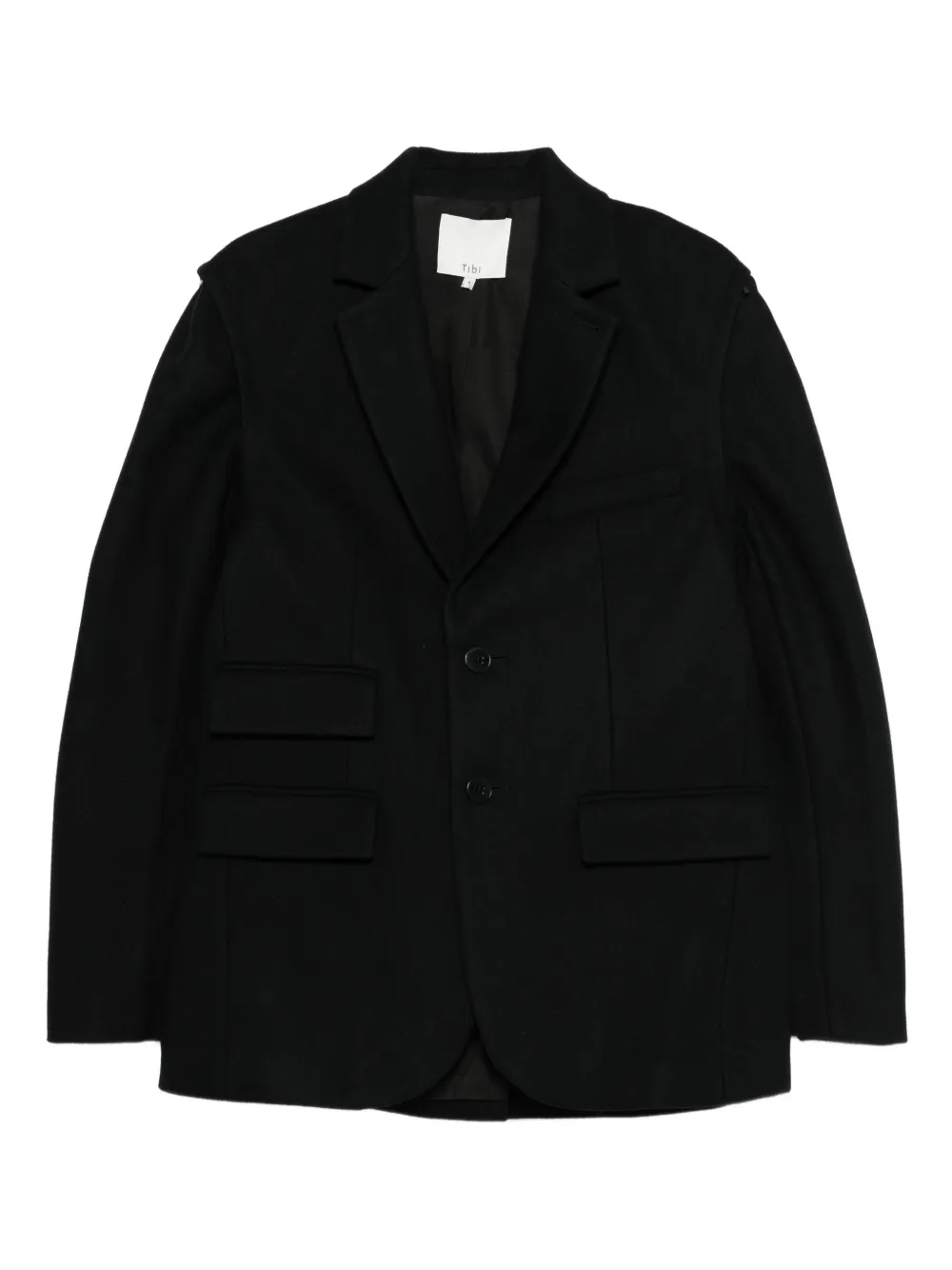 Tibi wool-blend blazer | negro | Image 1