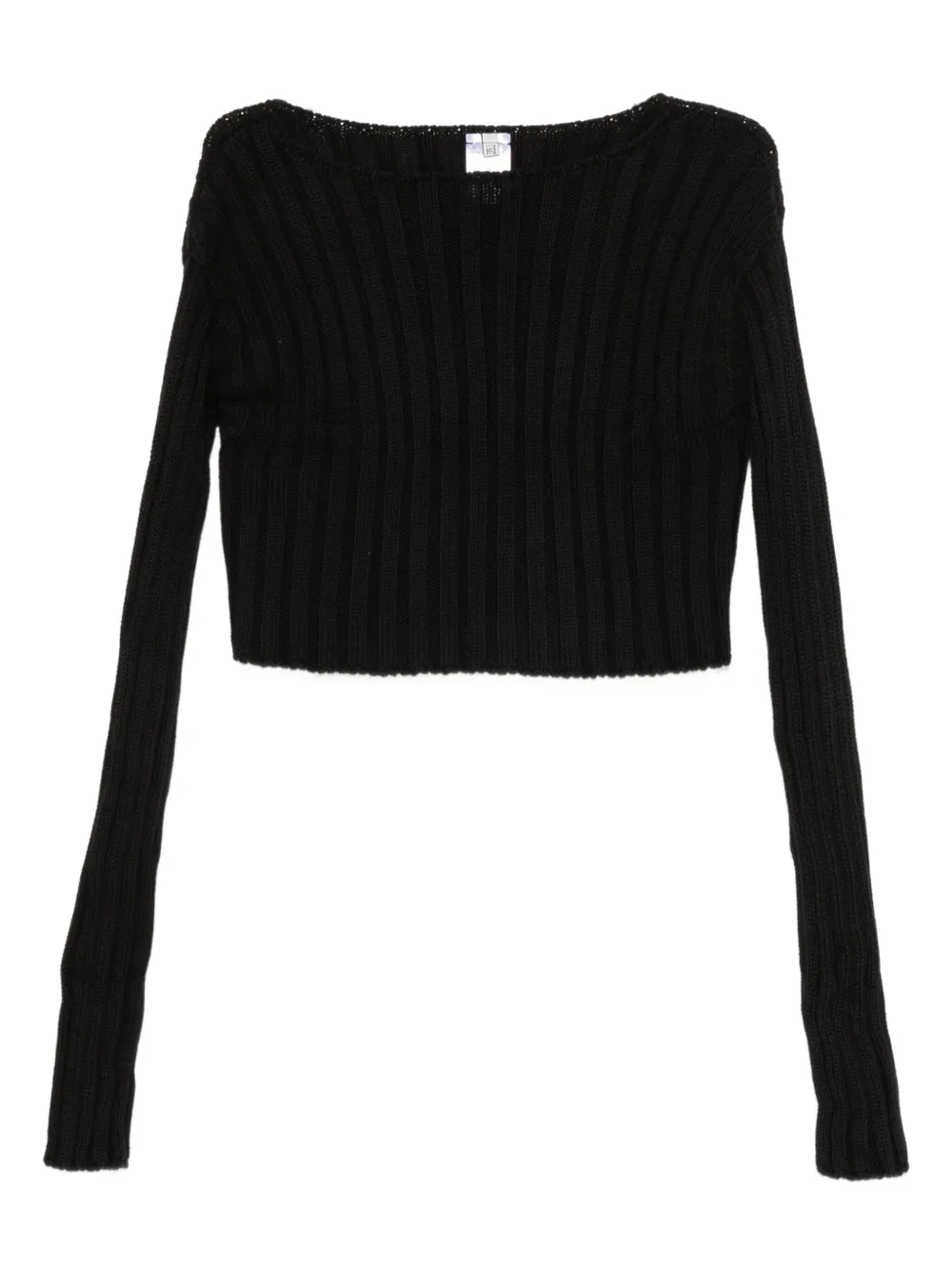 Baserange Gerippter Macau Pullover | Schwarz | Image 1