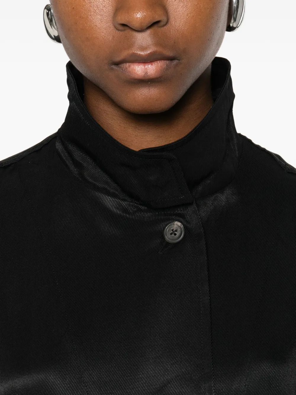 Our Legacy Twill Cropped Jacket In Black