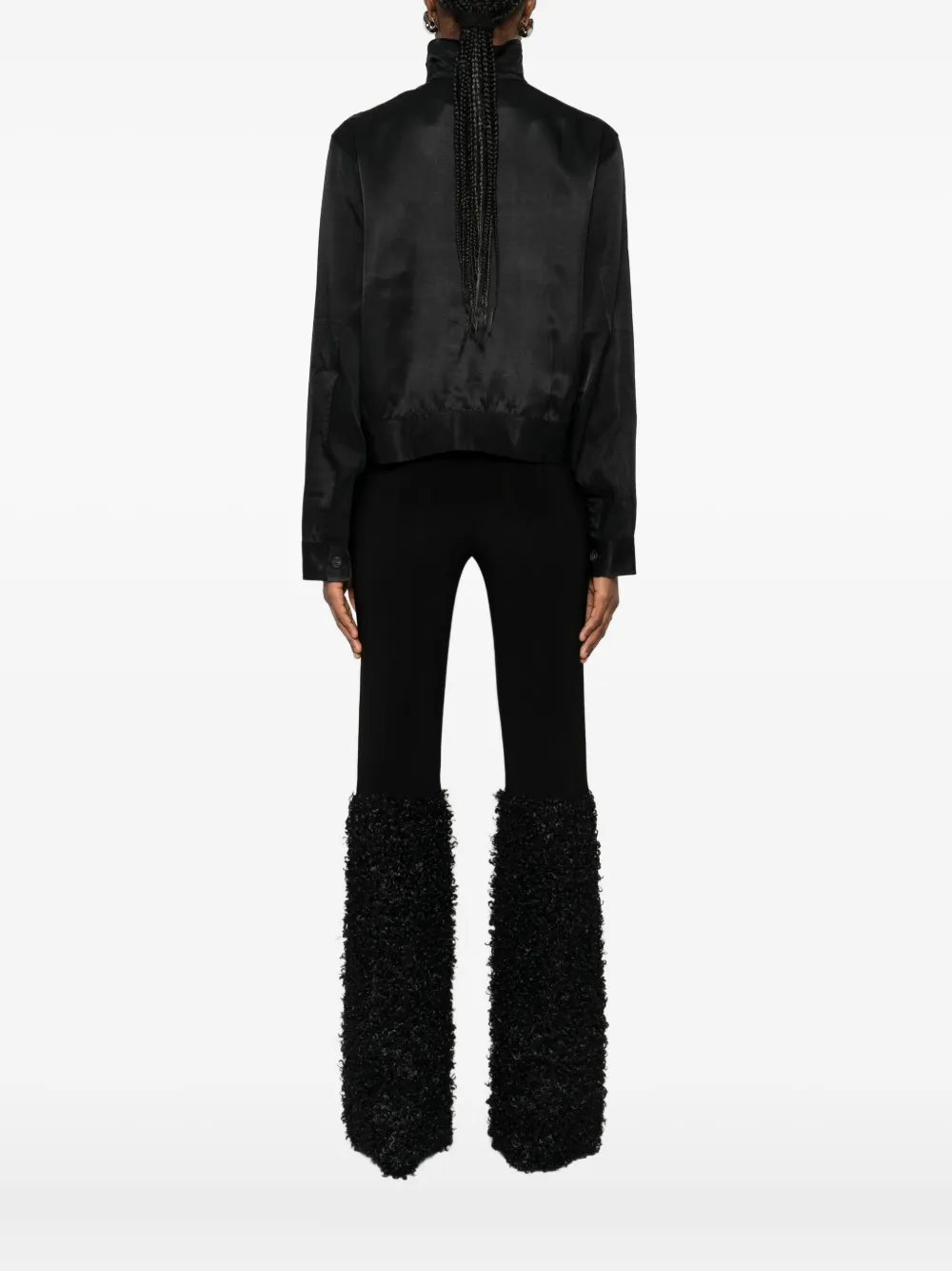 Our Legacy Twill Cropped Jacket In Black