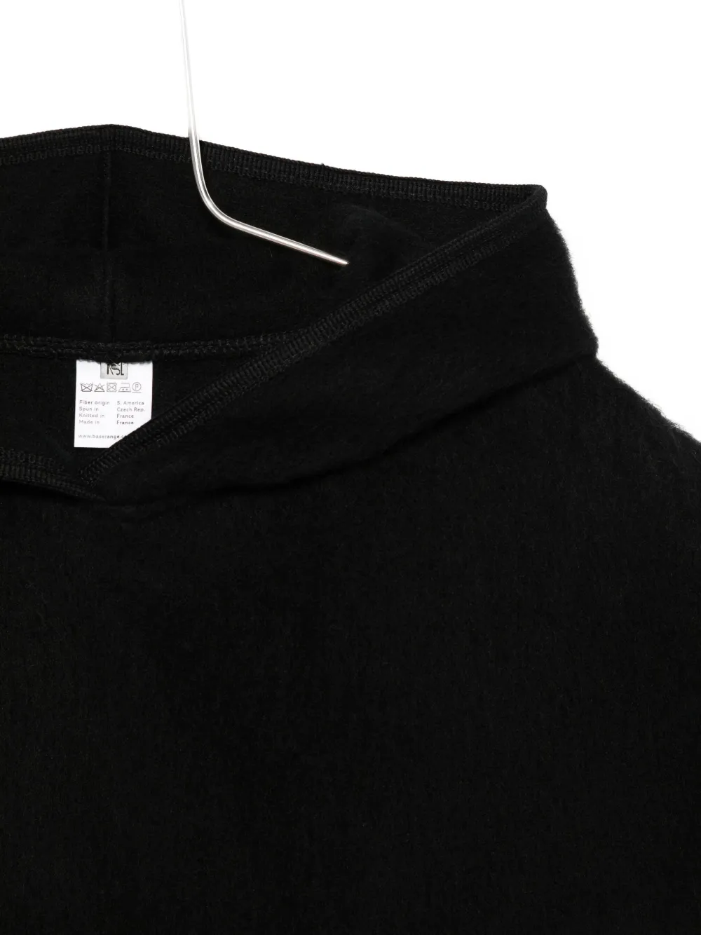 Baserange Hooded "fortu Hooded" Vest In Black