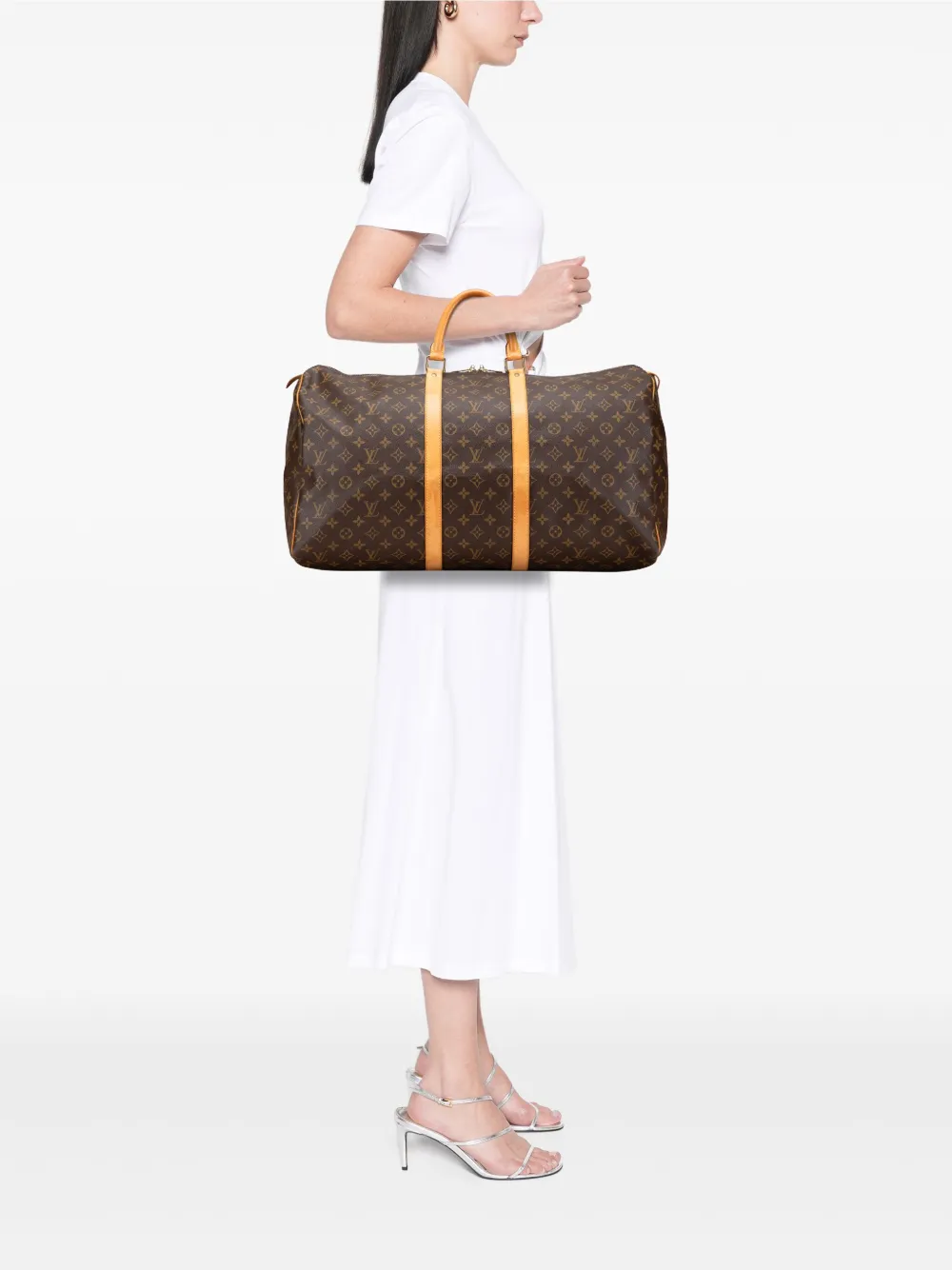 Louis Vuitton Pre-Owned 2003 Monogram Keepall 55 travel bag | Pre-Owned | Image 2