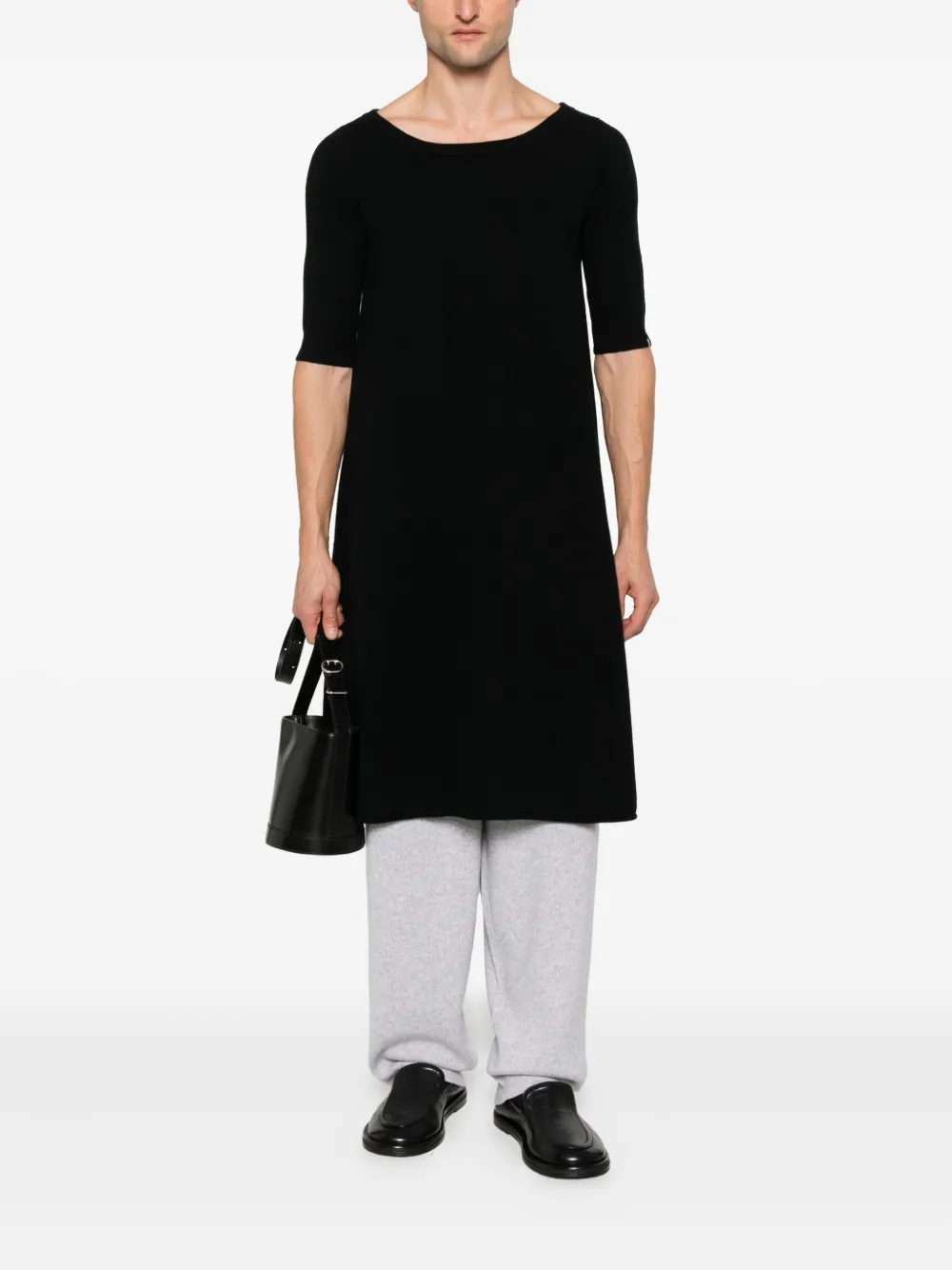 Extreme Cashmere Gina Knitted T-shirt In Black