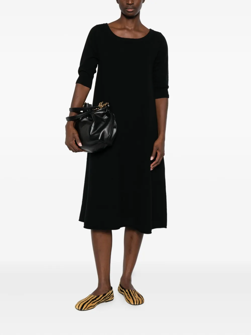 Extreme Cashmere Gina Knitted T-shirt In Black