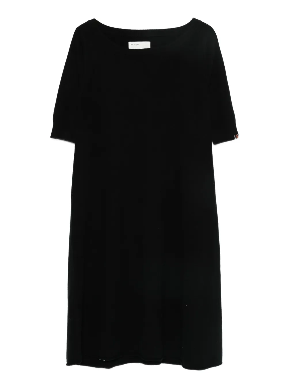 Extreme cashmere Gina gebreid T-shirt Zwart