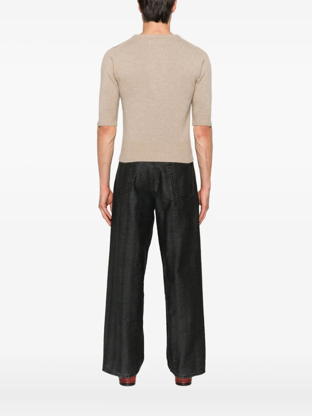 Extreme Cashmere Short-sleeve Well Lamb Knitwear In Neutral