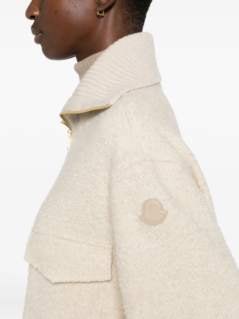 Moncler flap-pocket Zip Jacket | Neutrals | FARFETCH