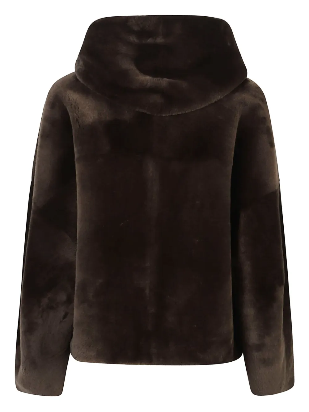 Blancha Straight Merino Bomber Jacket In Brown