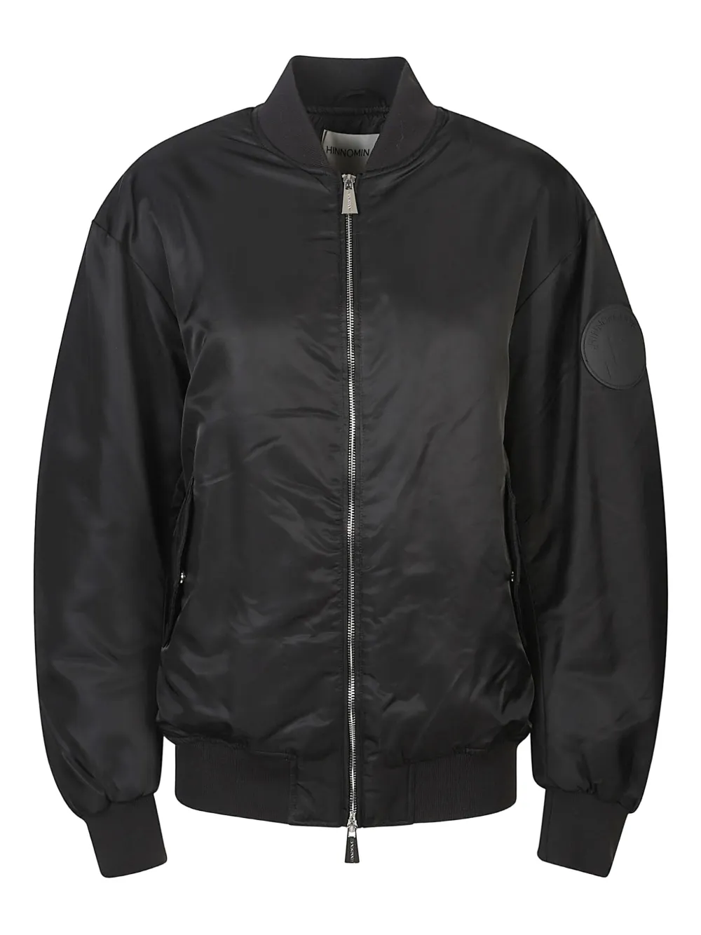 Hinnominate Zip Bomber Jacket In Black