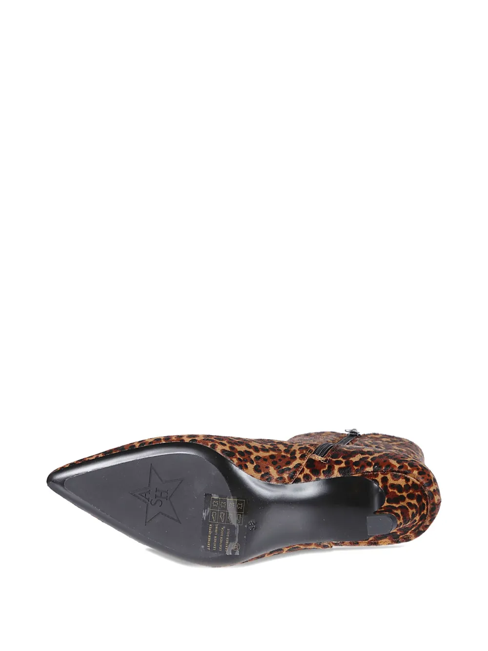 Ash 50 mm Vicky enkellaarzen met luipaardprint Bruin
