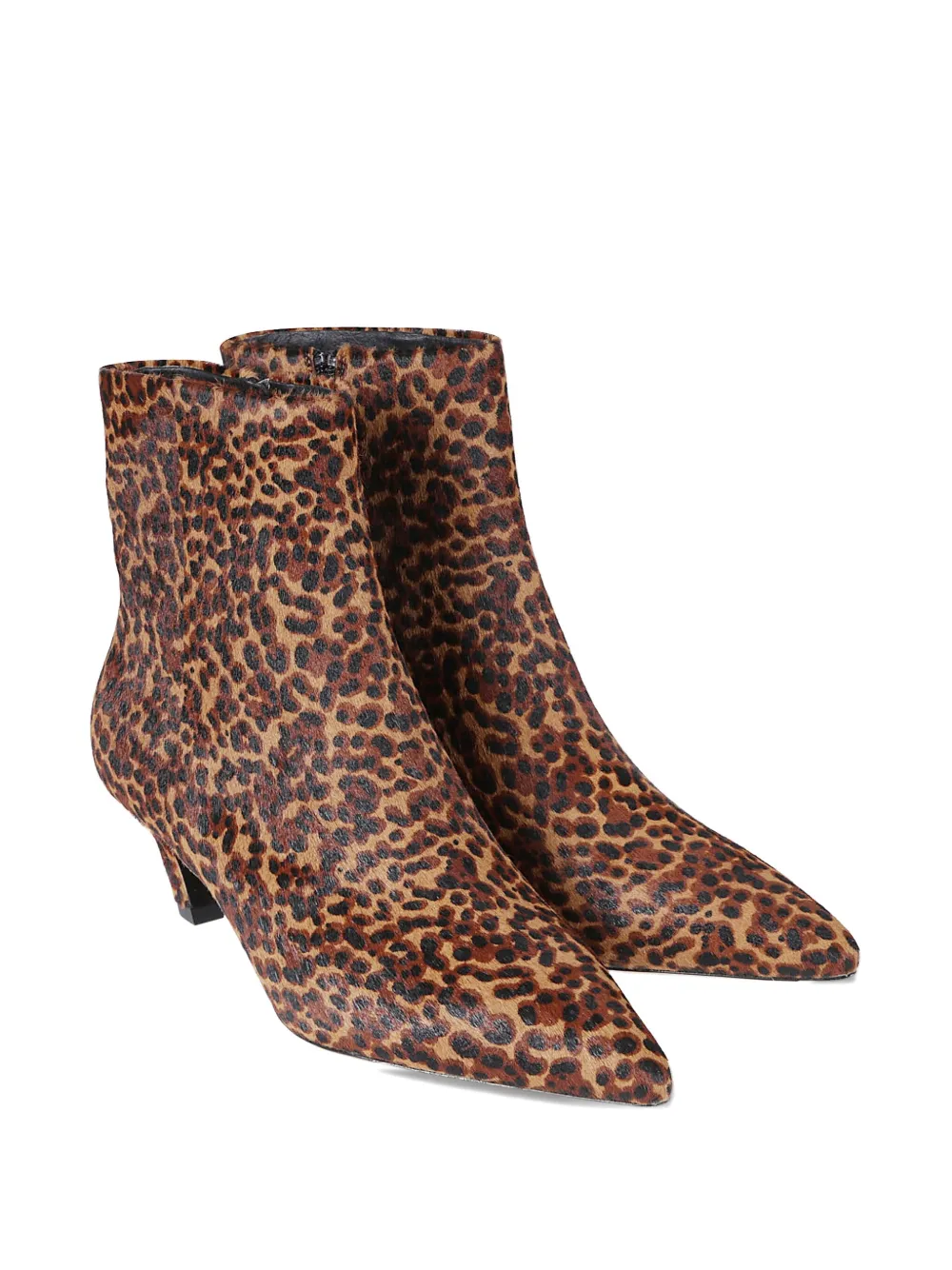 Ash 50 mm Vicky enkellaarzen met luipaardprint Bruin