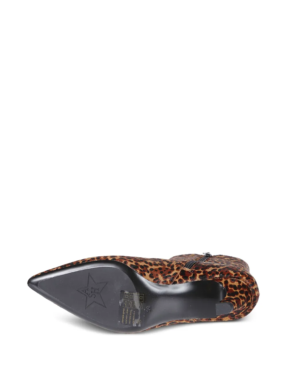 Ash 50 mm Vicky enkellaarzen met luipaardprint Bruin