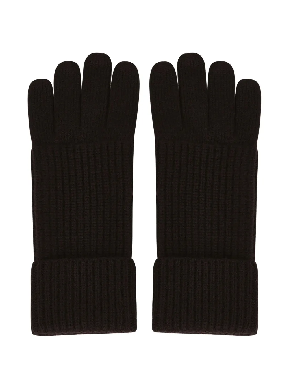 Potamy Ribbed Gloves In Brown