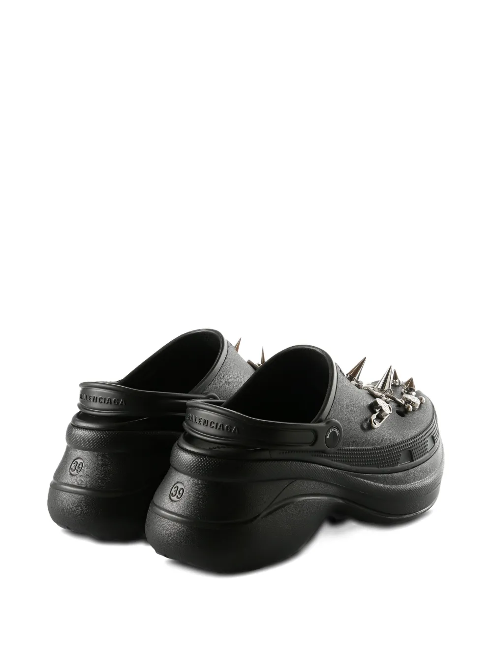 Balenciaga Jibbitz muiltjes Zwart