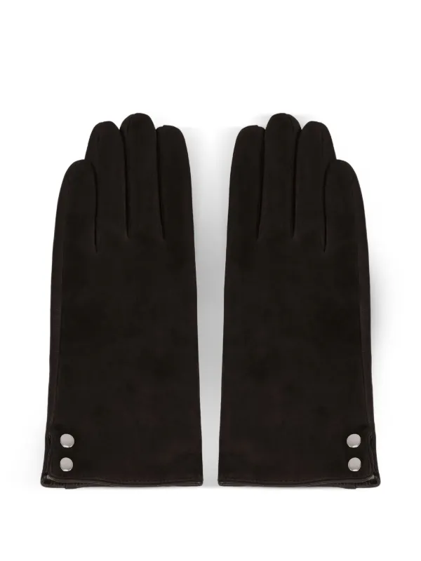 POTAMY Handschuhe Aus Wildleder | Braun | FARFETCH AT