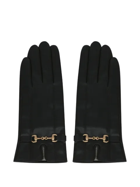 POTAMY horsebit leather gloves