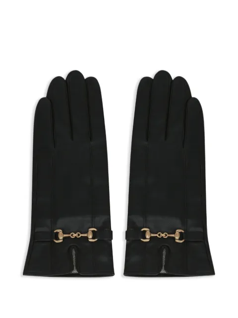POTAMY guantes Horsebit de piel 