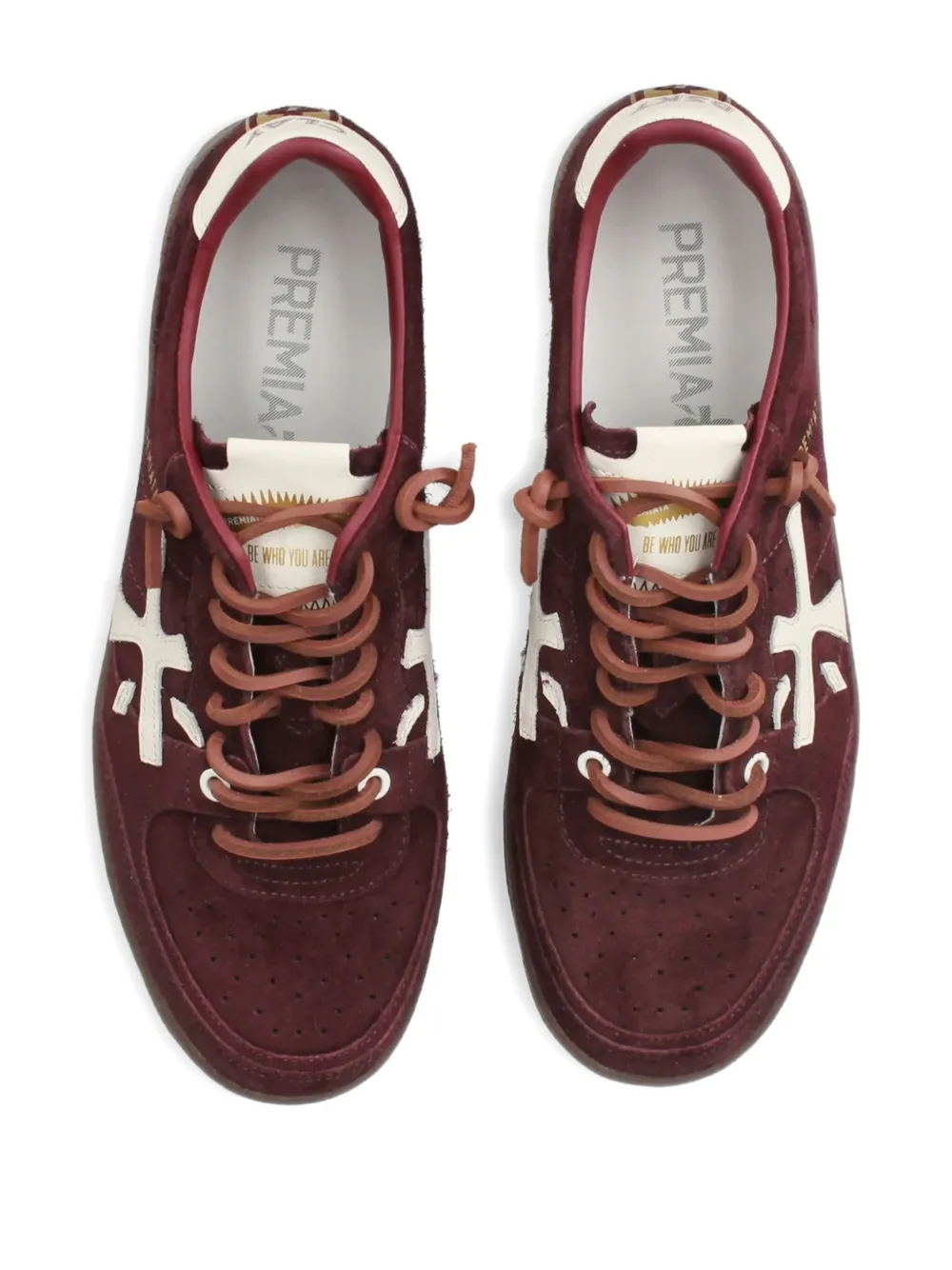 Premiata Suede Sneakers In Burgundy