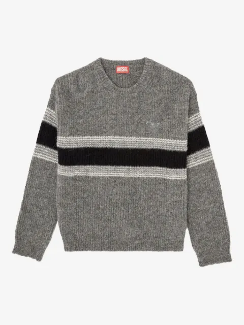 Diesel K-Soren striped embroidered sweater