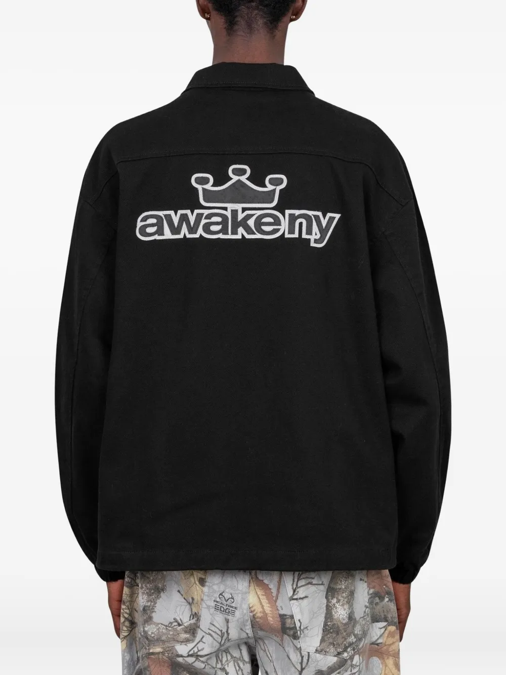 Awake Ny Zip-up Shirt Jacket In Black