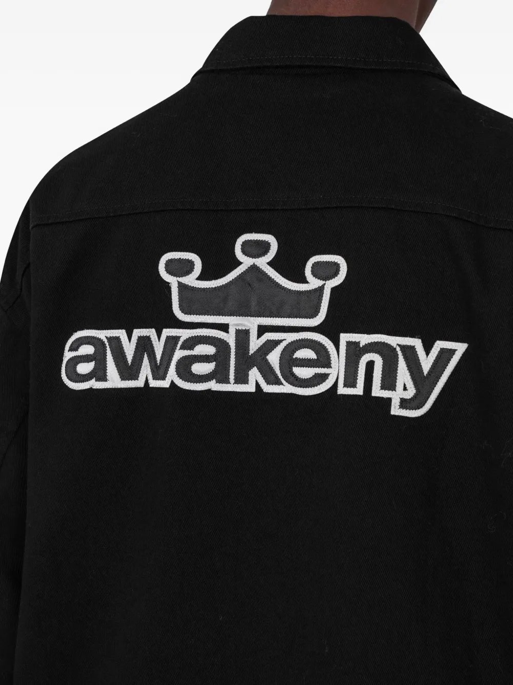 Awake Ny Zip-up Shirt Jacket In Black