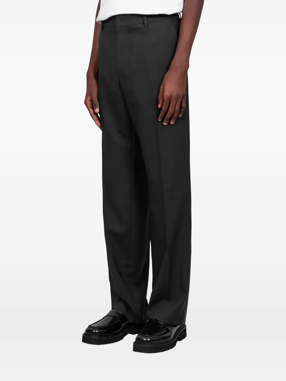 AMI Paris Broek met knoopsluiting - Grijs
