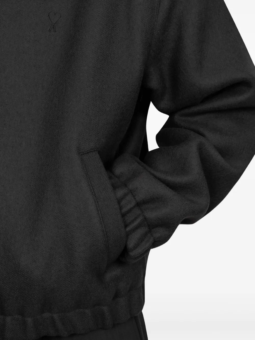 AMI Paris Ami De Coeur bomberjack Zwart