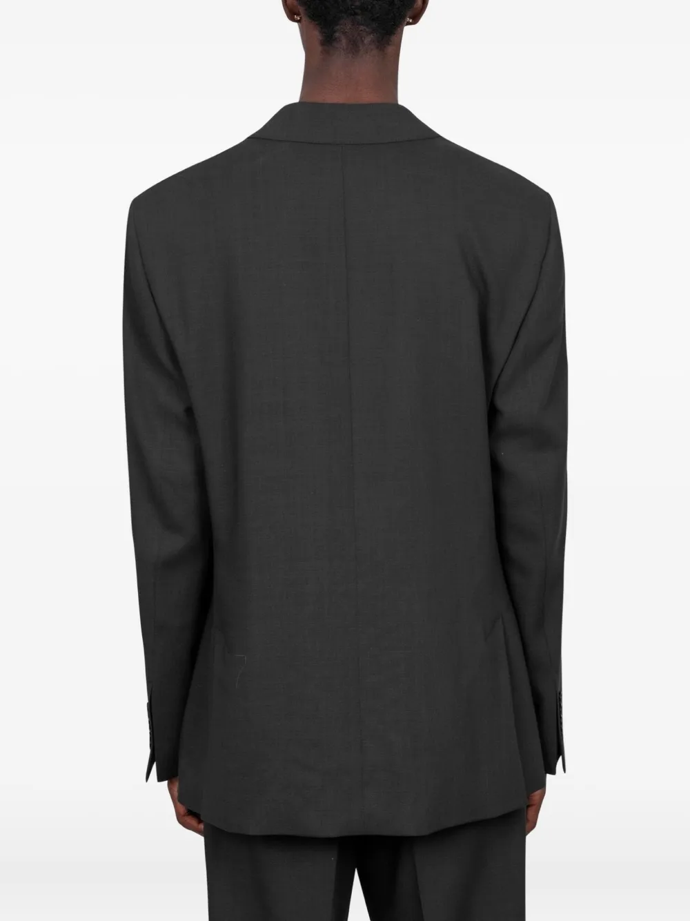 AMI Paris Wollen jack met knopen Grijs