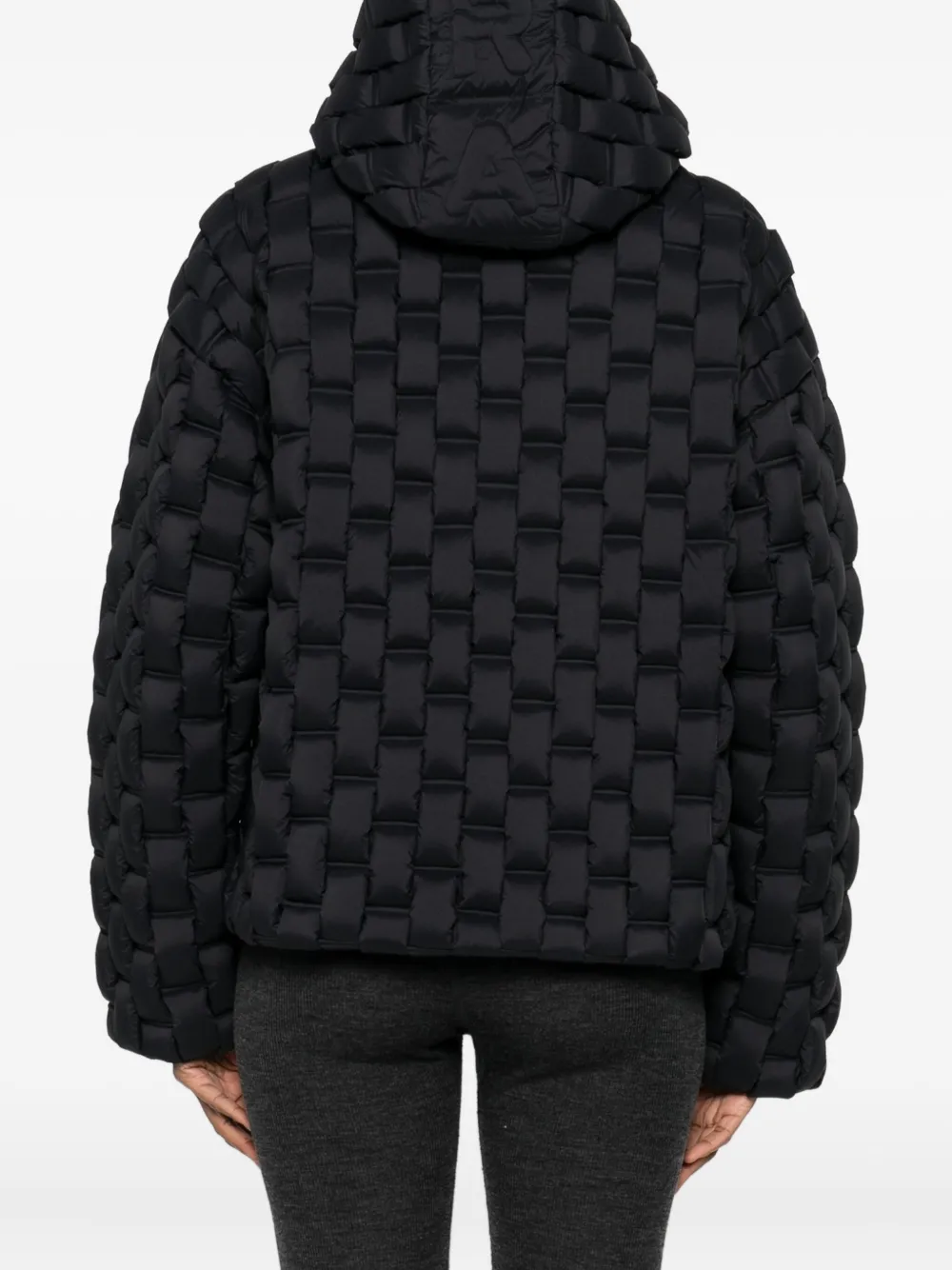 Raxxy Piumino Parka Coat In Black